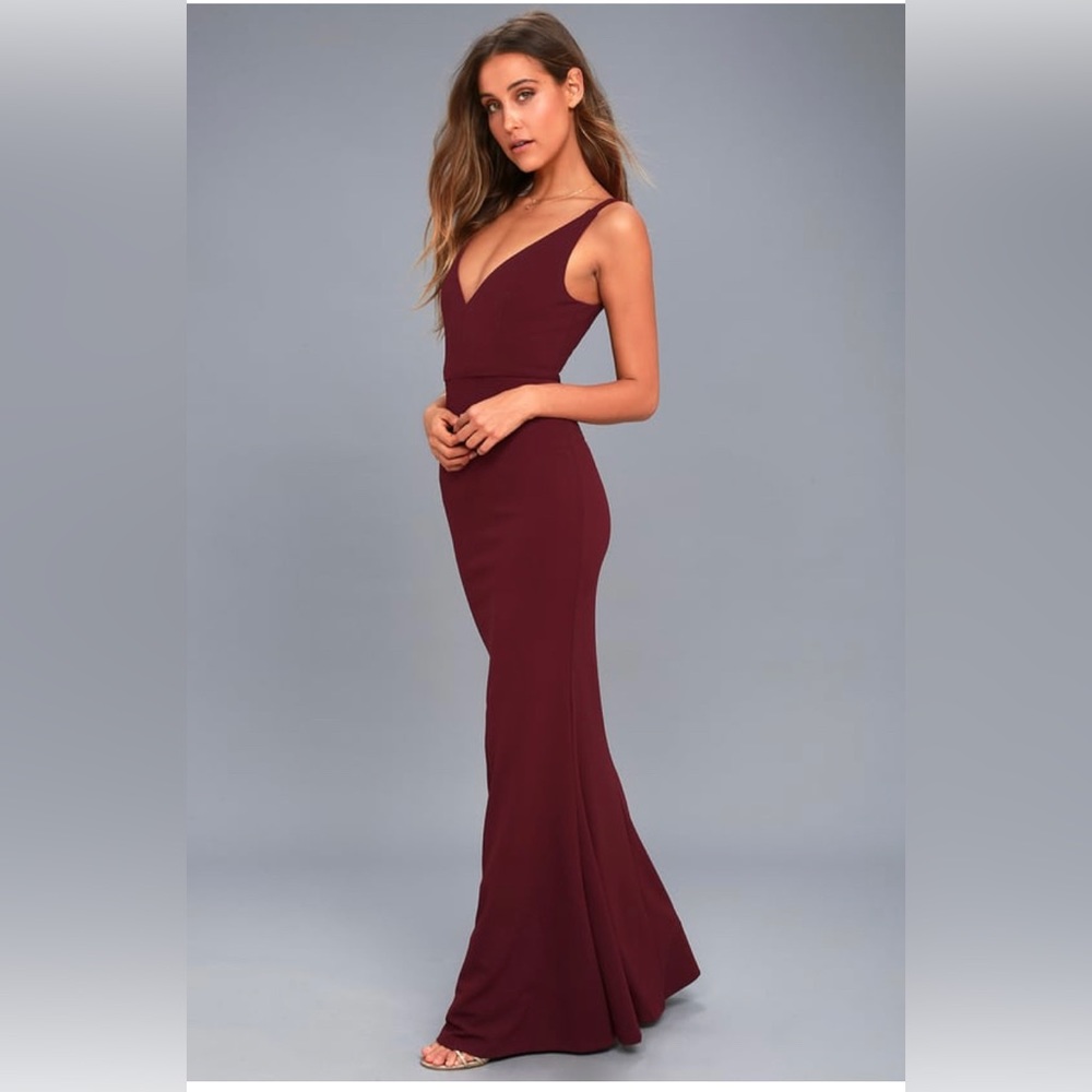 Lulus Melora Plum Purple Maxi Sleeveless Formal Dress US size M